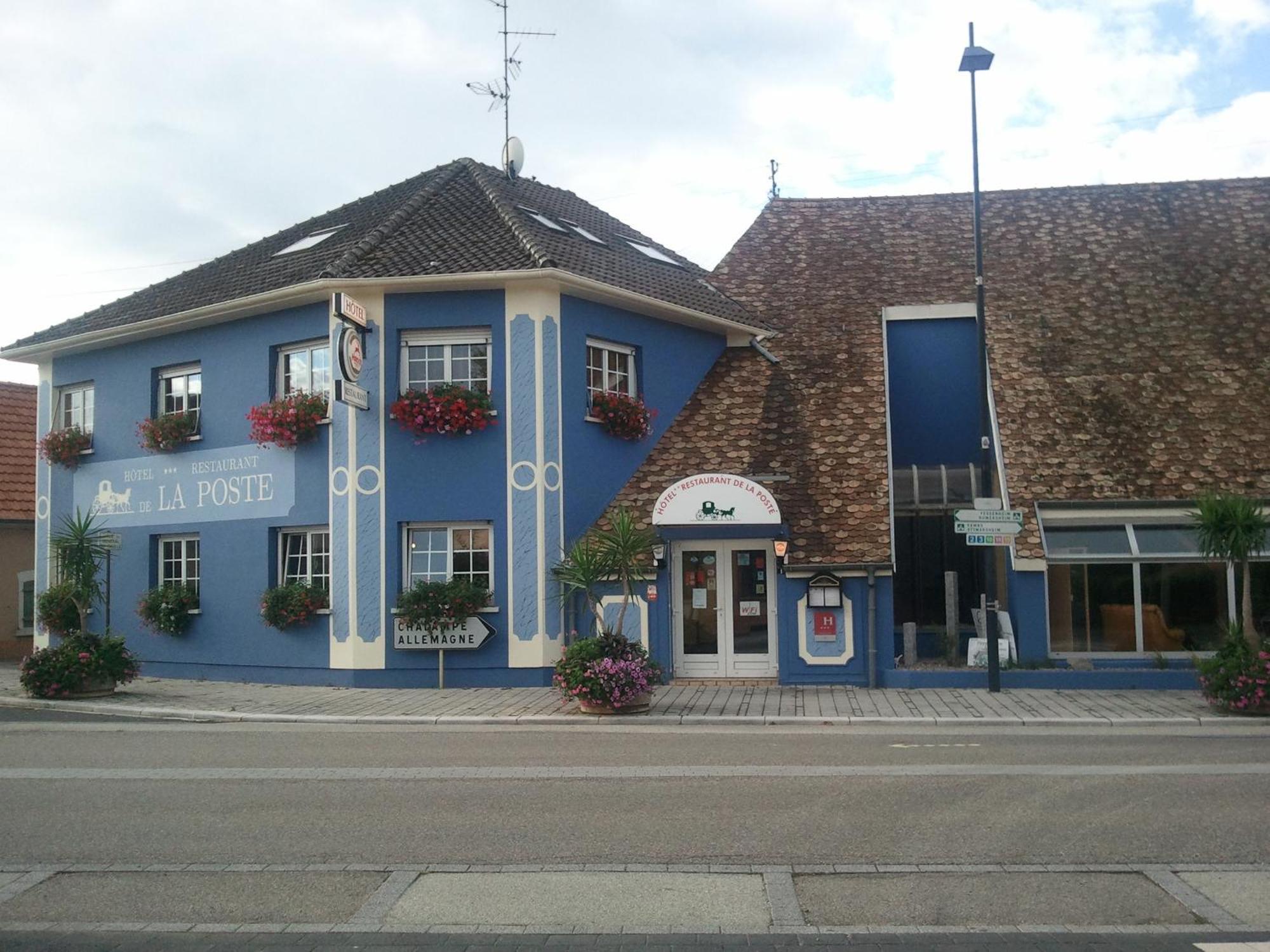 Hotel Restaurant De La Poste Mulhouse Ottmarsheim Bantzenheim Exterior photo