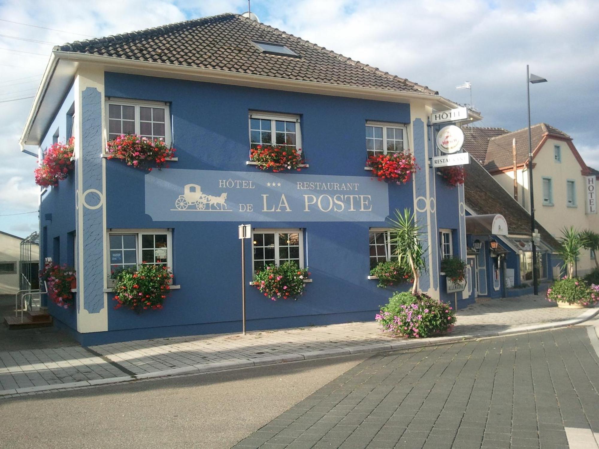 Hotel Restaurant De La Poste Mulhouse Ottmarsheim Bantzenheim Exterior photo