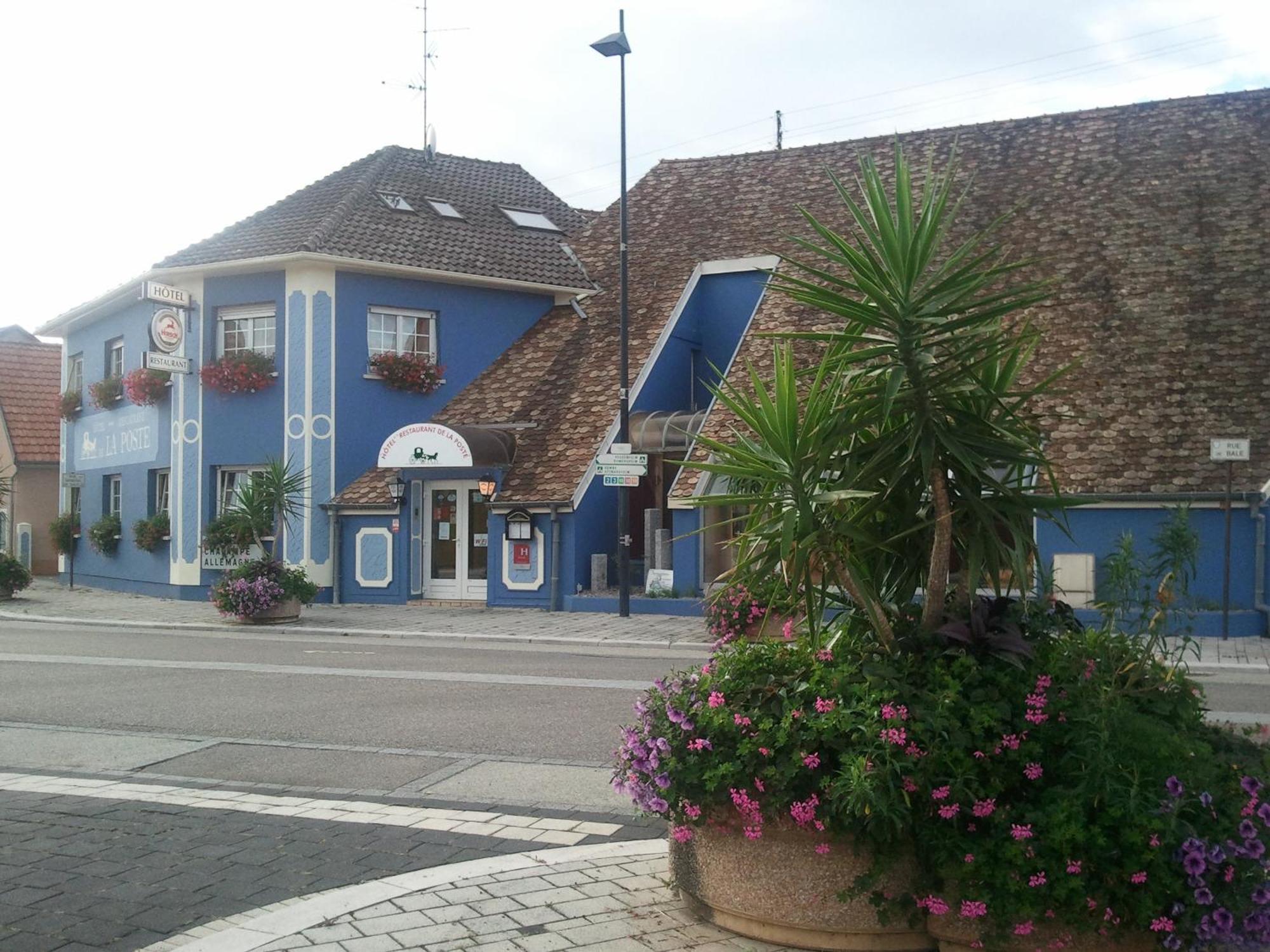 Hotel Restaurant De La Poste Mulhouse Ottmarsheim Bantzenheim Exterior photo