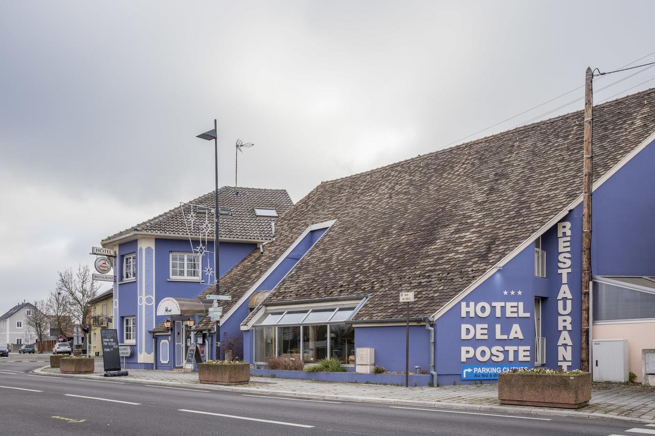 Hotel Restaurant De La Poste Mulhouse Ottmarsheim Bantzenheim Exterior photo