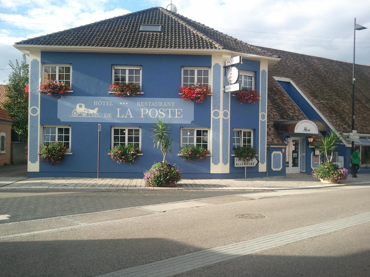 Hotel Restaurant De La Poste Mulhouse Ottmarsheim Bantzenheim Exterior photo